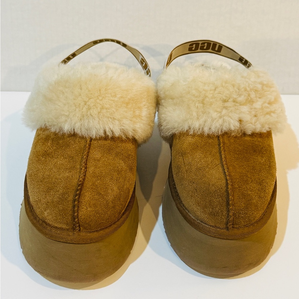 UGG Shearling Platform Slippers Shoes Funkette